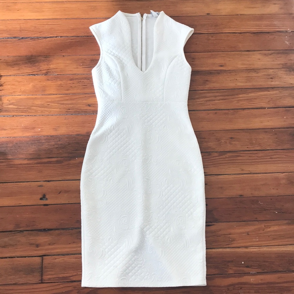 White embroidered dress